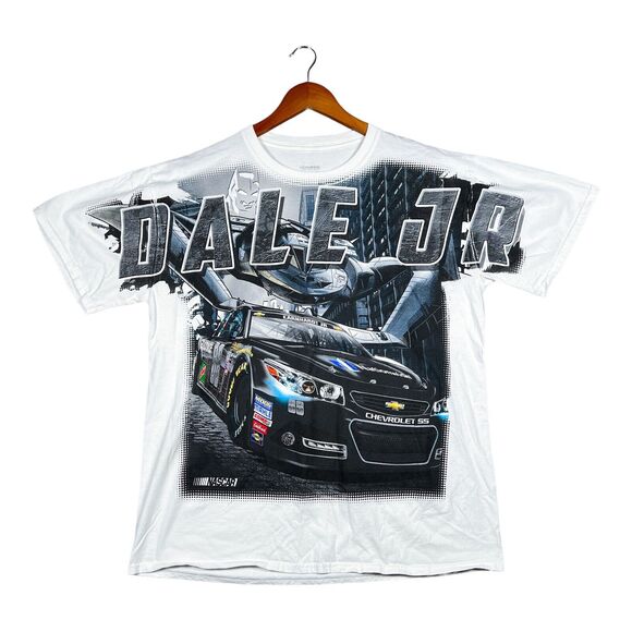 NASCAR Dale Earnhardt Jr Batman Dark Knight All Over Print Shirt Men's 2012 XL - Picture 1 of 7